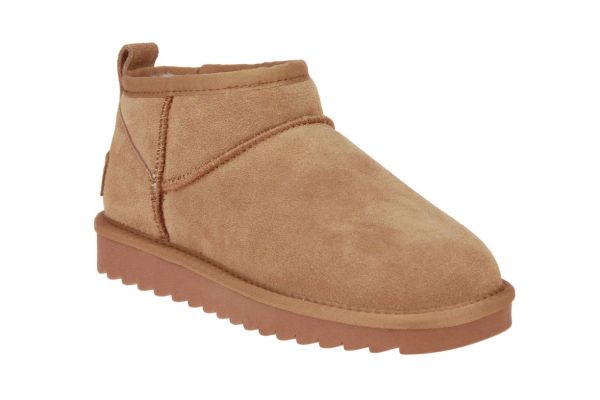 Colors of California Short Winterboot Suede Camel  (HC.YW078-TAN) - Caramel (Sint-Job-in-’t-Goor)