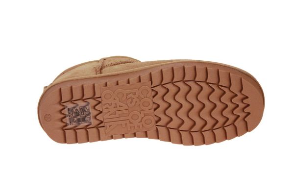 Colors of California Short Winterboot Suede Camel  (HC.YW078-TAN) - Caramel (Sint-Job-in-’t-Goor)