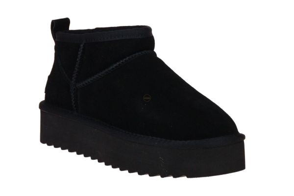 Colors of California Platform Winterboot Suede Zwart  (HC.YWPLA01-BLACK) - Caramel (Sint-Job-in-’t-Goor)