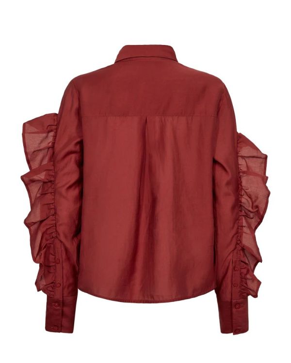 CPH Muse Molly Shirt With Ruffles Red Pear  (206639 RED PEAR) - Caramel (Sint-Job-in-’t-Goor)