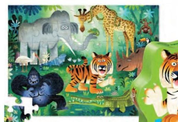 Crocodile Creek Puzzel Wilde Dieren - 36 stuks  (40798) - Caramel (Sint-Job-in-’t-Goor)