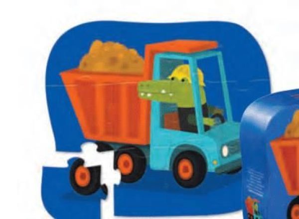 Crocodile Creek Puzzel Construction Truck - 12 stuks  (41244) - Caramel (Sint-Job-in-’t-Goor)