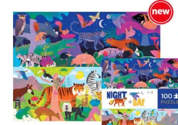 Crocodile Creek The Opposite Puzzels Dag en Nacht - 100 Stuks  (49405) - Caramel (Sint-Job-in-’t-Goor)