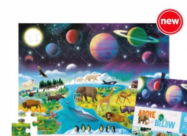 Crocodile Creek Puzzel Aarde en Ruimte - 60 stuks  (49405) - Caramel (Sint-Job-in-’t-Goor)