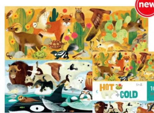 Crocodile Creek The Opposite Puzzels Warm en Koud - 100 Stuks  (49406) - Caramel (Sint-Job-in-’t-Goor)