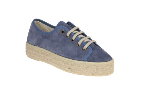 Catwalk Blauwe Espadrille Sneaker  (france) - Caramel (Sint-Job-in-’t-Goor)