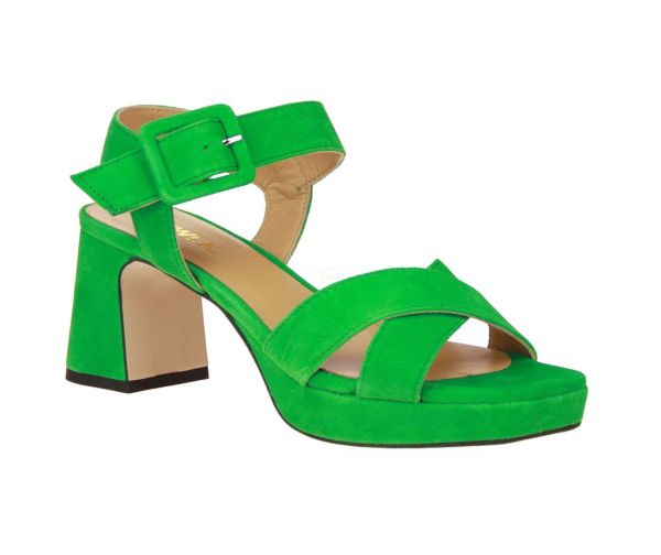 Catwalk Nanouch Groene Sandaal  (NANOUCH-02) - Caramel (Sint-Job-in-’t-Goor)