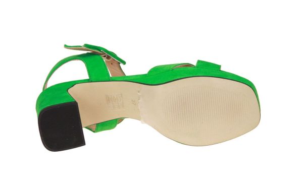 Catwalk Nanouch Groene Sandaal  (NANOUCH-02) - Caramel (Sint-Job-in-’t-Goor)