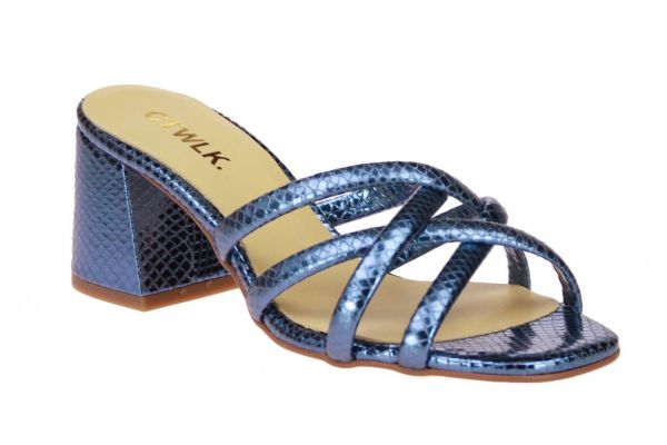 Catwalk Tero Blauw Metallic Slipper  (TERO-36) - Caramel (Sint-Job-in-’t-Goor)