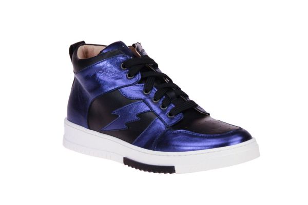 Dianetti Paars-Zwarte Sneaker  (I1466) - Caramel (Sint-Job-in-’t-Goor)