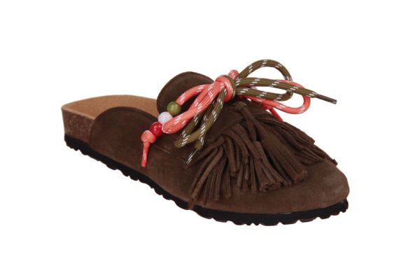 DWRS Sakai Slipper Donker Bruin  (B12166-05/8725) - Caramel (Sint-Job-in-’t-Goor)