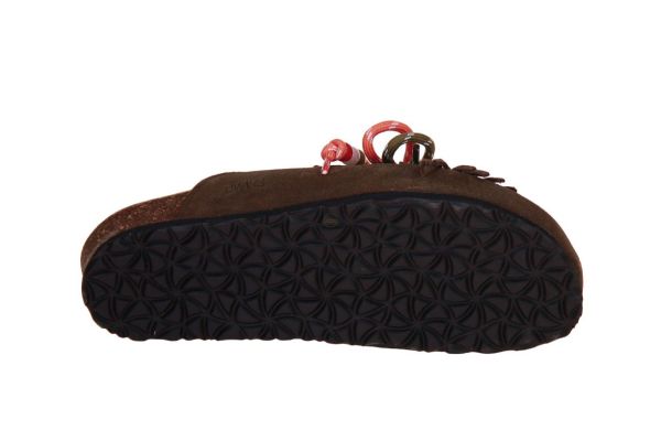 DWRS Sakai Slipper Donker Bruin  (B12166-05/8725) - Caramel (Sint-Job-in-’t-Goor)