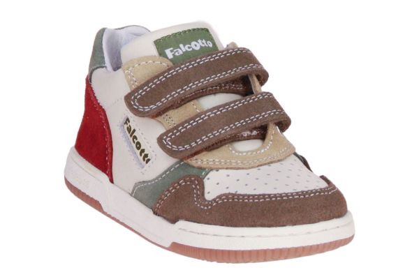 Falcotto Klip Velcroschoen Beige-Bruin  (2018269-2D78) - Caramel (Sint-Job-in-’t-Goor)