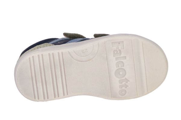 Falcotto Carist Bruin-Blauwe Velcroschoen  (2019162-4D12) - Caramel (Sint-Job-in-’t-Goor)