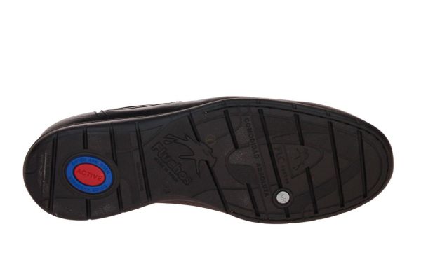 Fluchos Luca Moccasin Zwart  (8499 NEGRO) - Caramel (Sint-Job-in-’t-Goor)