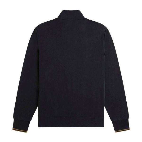 Fred Perry Zip Through Sweatshirt Black  (J1327-102) - Caramel (Sint-Job-in-’t-Goor)