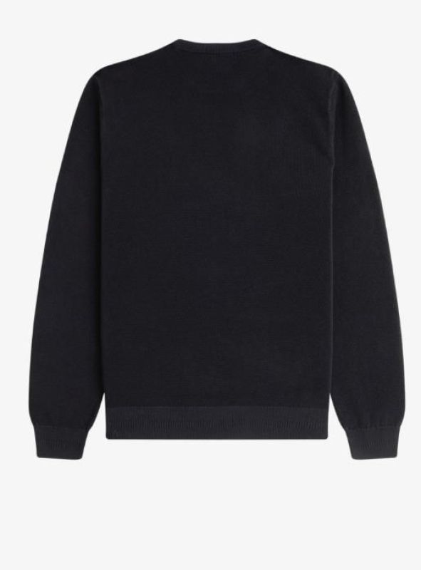Fred Perry Pique Stitch Jumper Black  (K1309-102) - Caramel (Sint-Job-in-’t-Goor)
