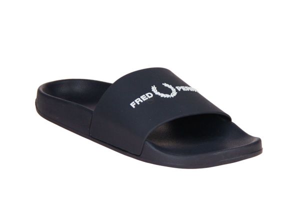 Fred Perry Slipper Blauw  (B2320-608) - Caramel (Sint-Job-in-’t-Goor)