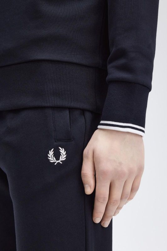 Fred Perry Crew Neck Sweatshirt Navy  (M7535-248) - Caramel (Sint-Job-in-’t-Goor)