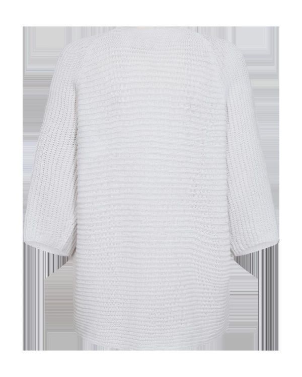 Freequent Cotla Cardigan Brilliant White  (203907 brilliant white) - Caramel (Sint-Job-in-’t-Goor)