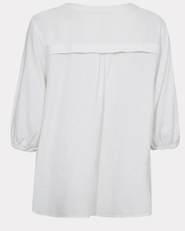 Freequent Lava Blouse Brilliant White  (204290 brilliant white) - Caramel (Sint-Job-in-’t-Goor)
