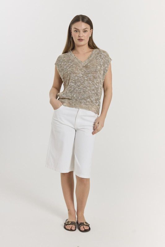 FQCilla Shorts Brilliant White  (206123 brilliant white) - Caramel (Sint-Job-in-’t-Goor)