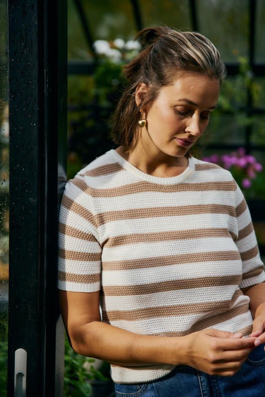 FQ Dodo Pullover Star Offwhite - Silver Mink  (207309 STAR OFFWHITE SILVER MINNK) - Caramel (Sint-Job-in-’t-Goor)