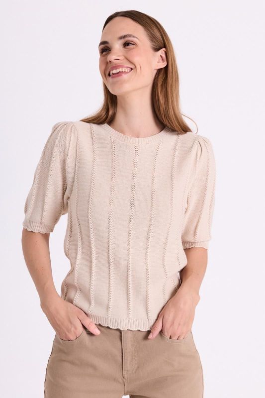 FQ Mora Pullover Moonbeam  (207446 MOONBEAM) - Caramel (Sint-Job-in-’t-Goor)