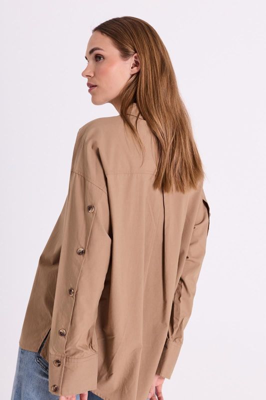 FQ Erica Shirt Silver Mink  (207517 SILVER MINK) - Caramel (Sint-Job-in-’t-Goor)