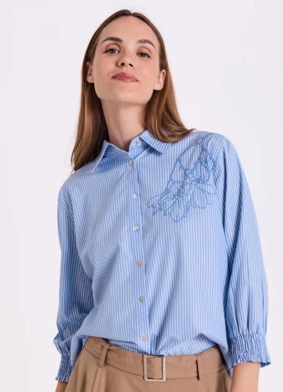 FQ Evalina Shirt Vista Blue/White  (207661 VISTA BLUE) - Caramel (Sint-Job-in-’t-Goor)
