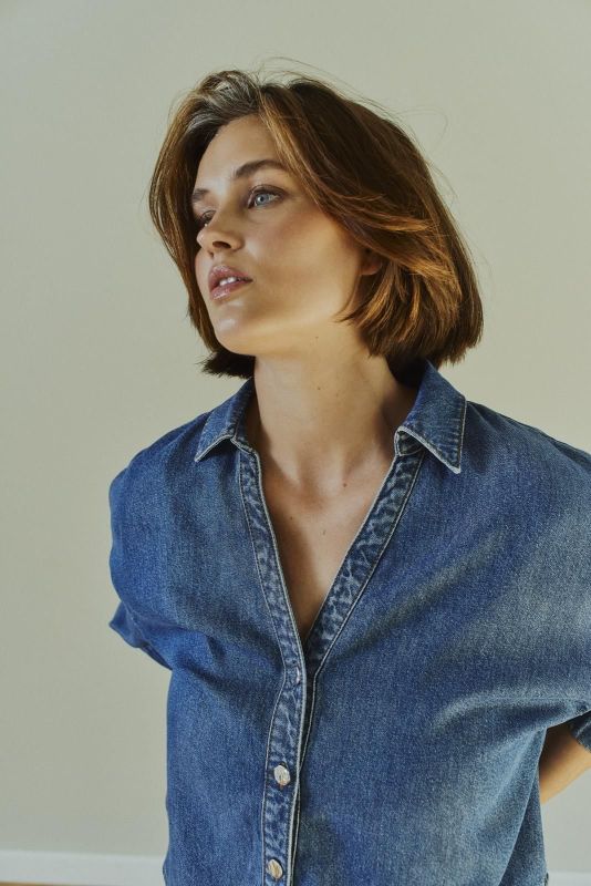 FQ Milo Shirt Medium Blue Denim  (207843 MEDIUM BLUE DENIM) - Caramel (Sint-Job-in-’t-Goor)