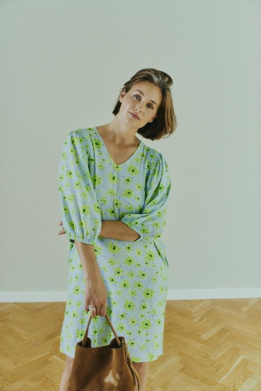 FQ Jovi Dress Blue Bell/Sharp Green  (208166 BUE BELL SHARP GREEN) - Caramel (Sint-Job-in-’t-Goor)