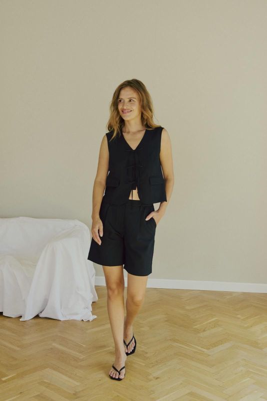 Freequent Maeve Shorts Black  (208187 BLACK) - Caramel (Sint-Job-in-’t-Goor)