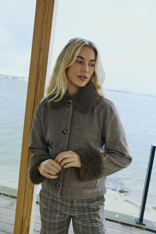 FQ Yanna Jacket Morel Melange  (211555 morel) - Caramel (Sint-Job-in-’t-Goor)