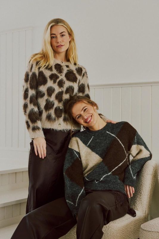 FQ Lippi Cardigan Oyster Grey Mel./Mole Mel.  (211722 oysster grey mole) - Caramel (Sint-Job-in-’t-Goor)