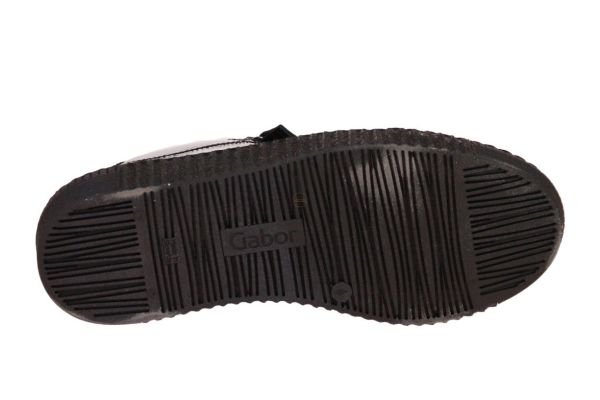 Gabor Best Fitting Sneaker Zwart Lak  (73.334-97) - Caramel (Sint-Job-in-’t-Goor)