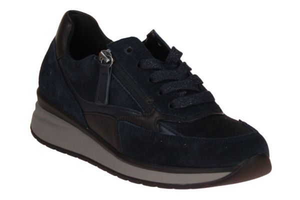 Gabor Comfort Sneaker Blauw K-leest  (76.305-66) - Caramel (Sint-Job-in-’t-Goor)