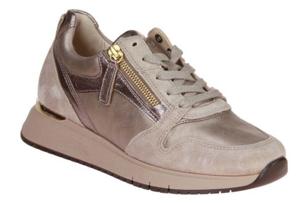 Gabor Comfort Sneaker Beige-Taupe H-leest  (76.446-65) - Caramel (Sint-Job-in-’t-Goor)