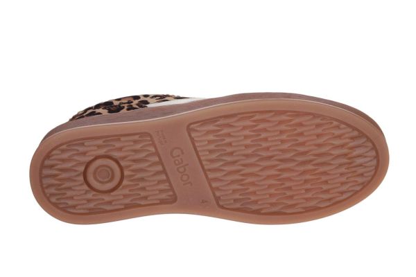Gabor Comfort Sneaker Leopard G-leest  (76.475-90) - Caramel (Sint-Job-in-’t-Goor)
