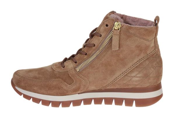 Gabor Comfort Hoge Sneaker Camel H-leest  (76.758-35) - Caramel (Sint-Job-in-’t-Goor)