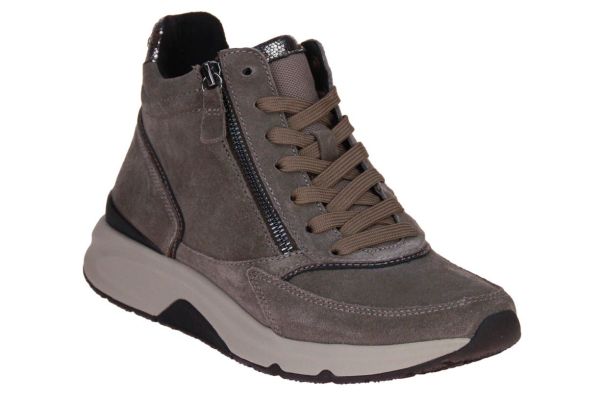 Gabor Rollingsoft Hoge Sneaker Grijs  (76.887-30) - Caramel (Sint-Job-in-’t-Goor)
