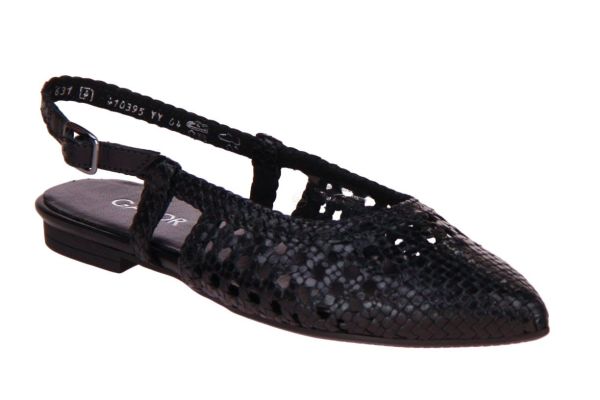 Gabor Slingback Zwart  (81.631-27) - Caramel (Sint-Job-in-’t-Goor)