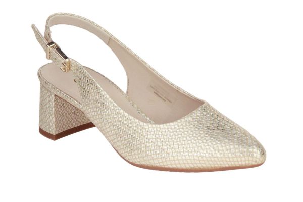 Gabor Slingback Metallic Goud  (82.260-63) - Caramel (Sint-Job-in-’t-Goor)