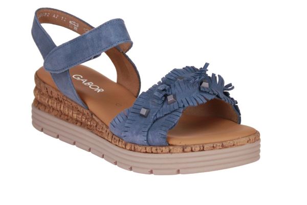 Gabor Blauwe Sandaal G-leest  (82.704-26) - Caramel (Sint-Job-in-’t-Goor)