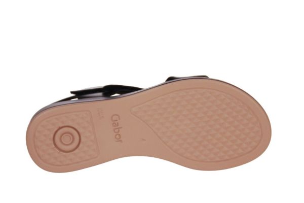 Gabor Sandaal Zwart G-leest  (82.733-27) - Caramel (Sint-Job-in-’t-Goor)