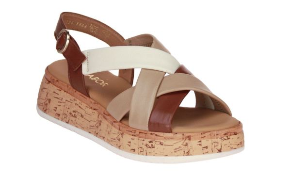 Gabor Bruin-Beige Sandaal G-leest  (82.743-54) - Caramel (Sint-Job-in-’t-Goor)