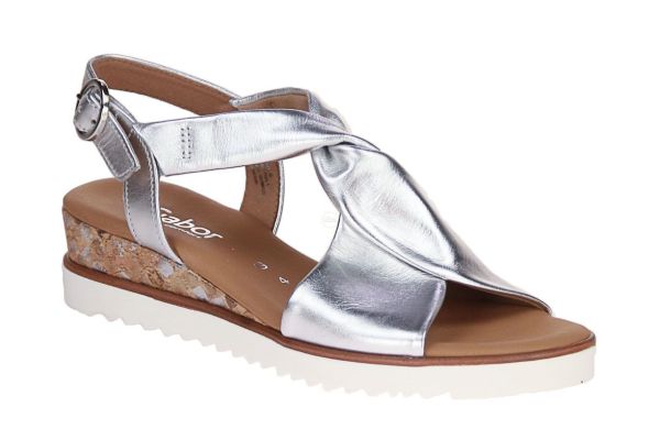 Gabor Comfort Zilver Sandaal G-leest  (82.751-10) - Caramel (Sint-Job-in-’t-Goor)