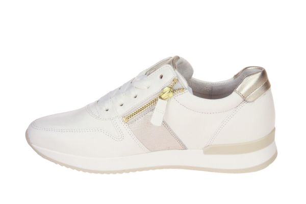 Gabor Best Fitting Sneaker Wit-Goud  (83.420-20) - Caramel (Sint-Job-in-’t-Goor)