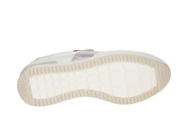 Gabor Best Fitting Sneaker Wit-Goud  (83.420-20) - Caramel (Sint-Job-in-’t-Goor)