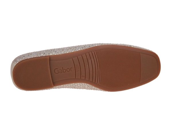 Gabor Ballerina Beige Steentjes  (84.146-42) - Caramel (Sint-Job-in-’t-Goor)